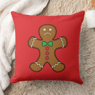 Coussin Homme de pain d'épice triste