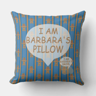 Coussin Homme de pain d'épices amusant et fantaisiste