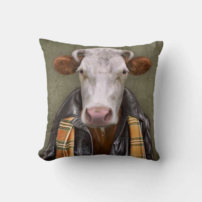 Coussin Homme de vache (Recto)