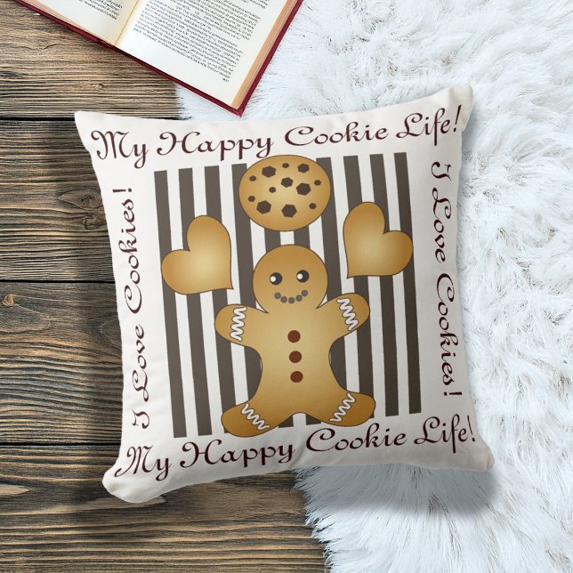 Coussin Homme en pain d'épice personnalisé et mignon (Créateur téléchargé)