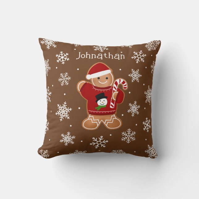 Coussin Homme en pain d'épices en pull (Recto)