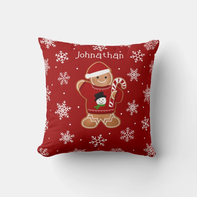 Coussin Homme en pain d'épices en pull (Recto)