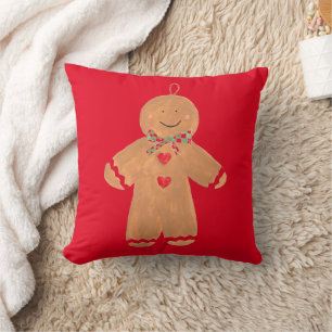 Coussin Homme en pain d'épices Joyeux Noël Nostalgique Fes