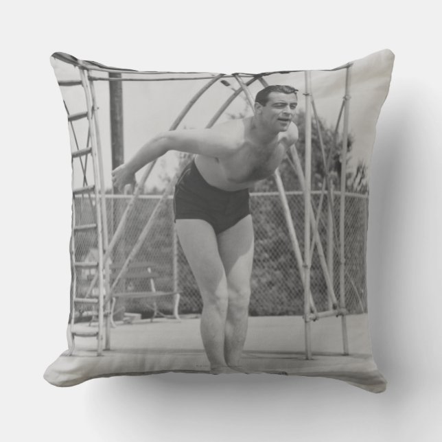 Coussin Homme sur le conseil de plongée (Recto)