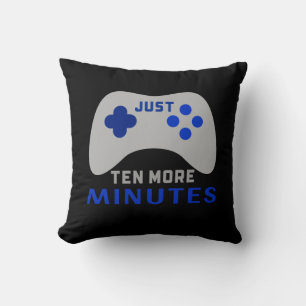 Coussin Hommes juste dix minutes de plus Black Gamer