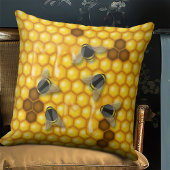 Coussin Honey Bee Hive Driving Honeycomb