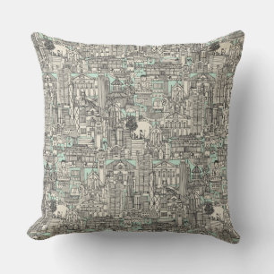 Coussin Hong Kong toile de jouy
