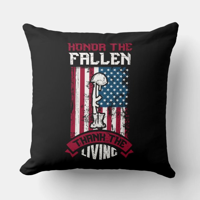 Coussin Honneur Les Chute, Merci Vivant (Recto)