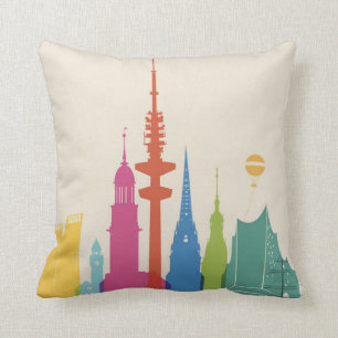 Coussin Horizon de Hambourg Allemagne