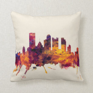 Coussin Horizon de Pittsburgh Pennsylvanie