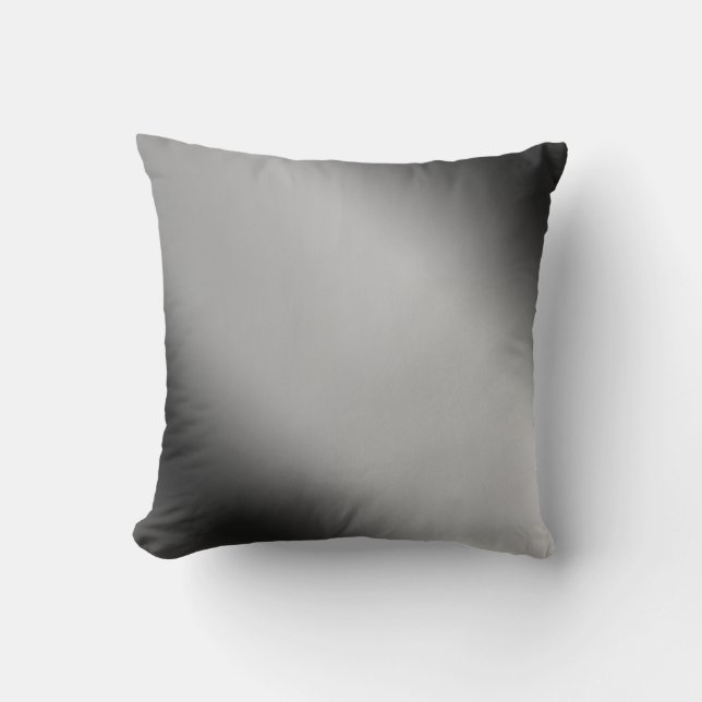 Coussin Horizon Dégradé noir et blanc (Recto)