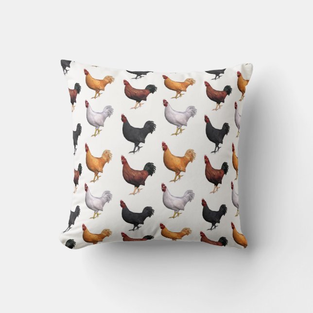 Coussin Horloge Des Coqs (Recto)
