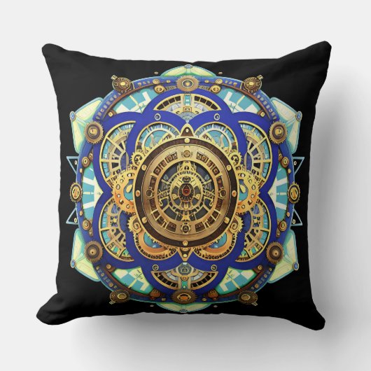 Coussin Horloge mécanique incroyable (Recto)