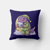Coussin Horloge murale Caméléon endormi – Rêveuse et fanta (Verso)