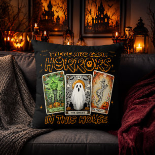 Coussin Horreurs Dans Cette Maison Tarot Halloween