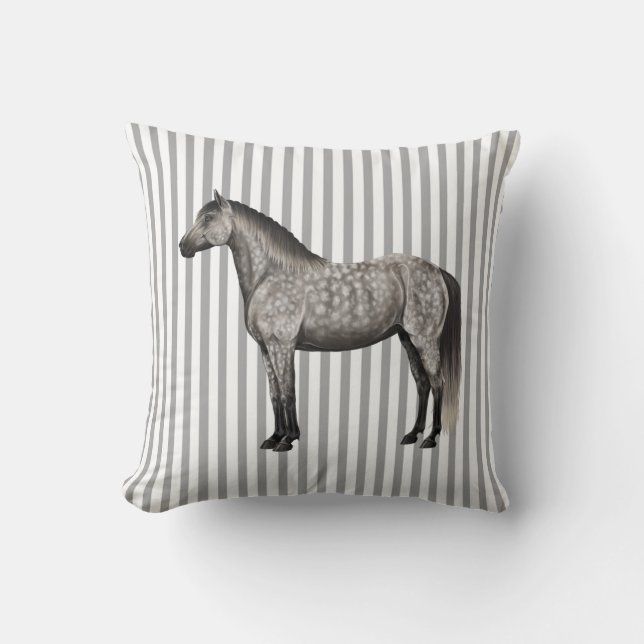 Coussin HORSE GRAY DAPPLE (Recto)