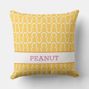 Coussin Horseshoe Nom du cheval Animaux de compagnie PHOTO