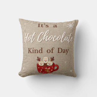 Coussin Hot Chocolate Throw Pillow
