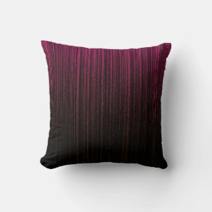 Coussin Hot rose et noir tendance