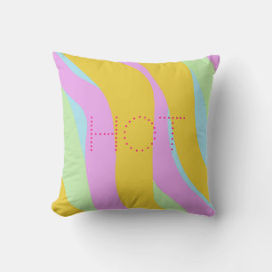 Coussin Hot Tropical Print Pastel par © Cathy Thompson