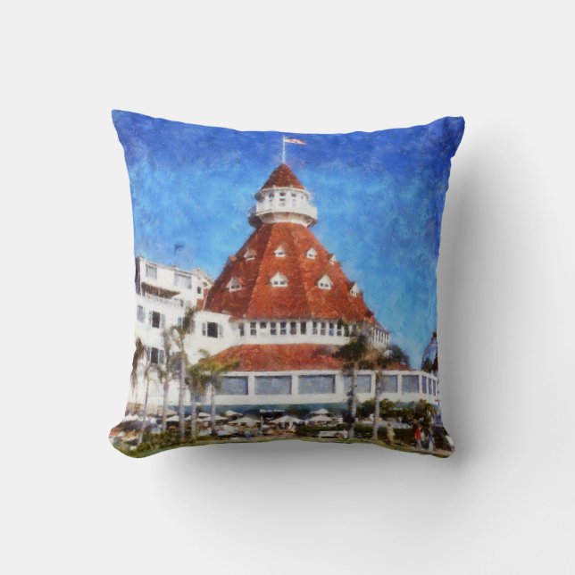 Coussin Hôtel Del Coronado (Recto)