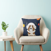 Coussin Hound Dog Astronaut Animal Avec Casque Spatial (Chaise)