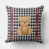 Coussin Houndstooth Bear Home, (Recto)