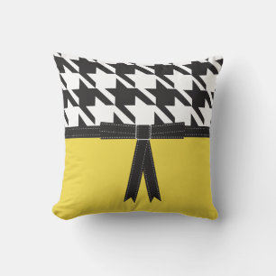 Coussin Houndstooth moderne