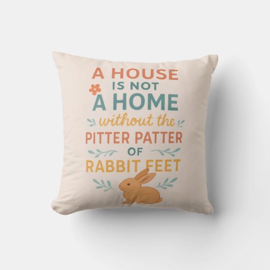 Coussin House pitter patter rabbit feet (Recto)