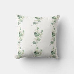 Coussin Housse de couette Feuilles de Pastel d'Eucalyptus