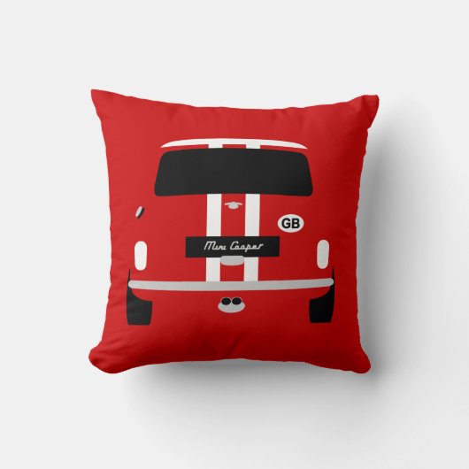 Coussin Housse de siège de voiture Austin Mini rouge class (Recto)