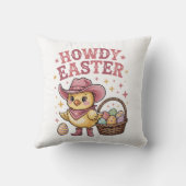 Coussin Howdy Easter Chick Cute Egg Hunt Spring Farm (Verso)