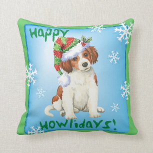 Coussin Howlidays heureux Kooikerhondje
