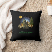 Coussin Howling Wolf Throw Pillow (Couverture)