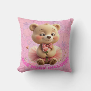 Coussin Hugs d'ours inclus - Ours Tutu Doux