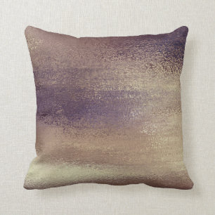 Coussin Huile de bronze violet métallique de luxe tendance