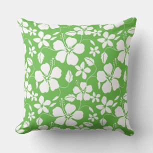 COUSSIN HULA HAÏIENNE (HIBISCUS) LIME