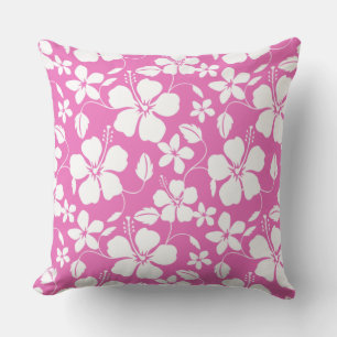 COUSSIN HULA HAÏIENNE (HIBISCUS) ROSE