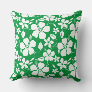 COUSSIN HULA HAÏIENNE (HIBISCUS) VERT