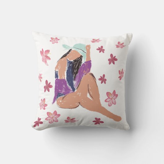 Coussin Humeur d'été de la dame (Recto)