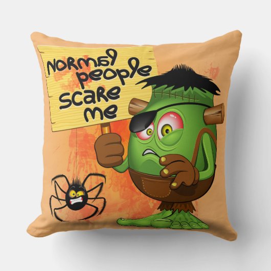 Coussin Humorous Frankenstein (Recto)