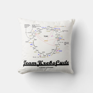Coussin Humour de biochimie du cycle Team Krebs