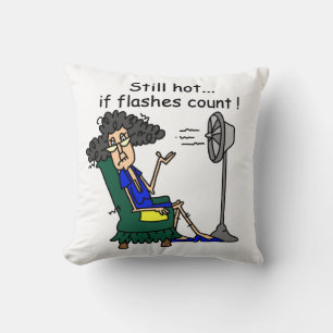 Coussin Humour de bouffée de chaleur