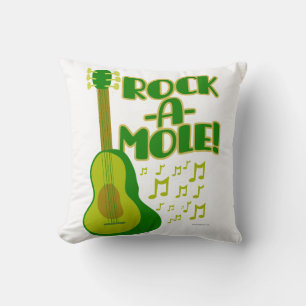Coussin Humour de dessin animé Rock A Mole Epic Avocado