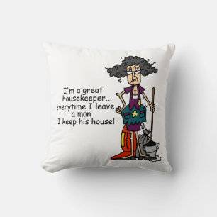 Coussin Humour de femme de charge