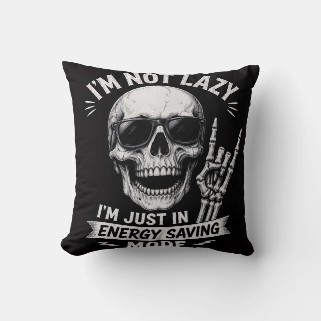 Coussin Humour osseux décontracté (Recto)