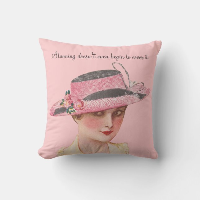 Coussin Humour vintage (Recto)