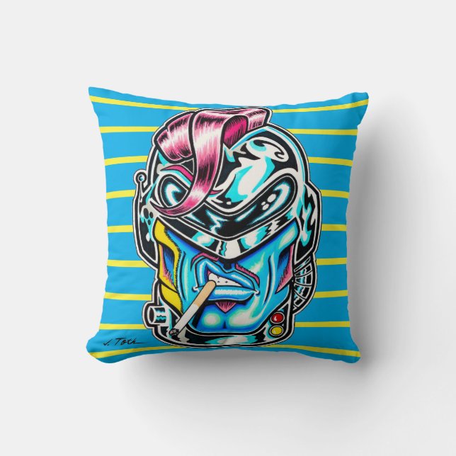 Coussin Hunkuloid™ : Axel Geargrinder™ (Recto)