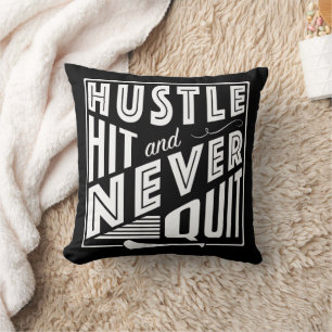 Coussin Hurler Hustle Hit & Never Quit, GAA Jeux Gaelic