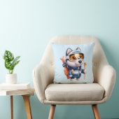 Coussin Husky le Skieur Aventureux (Chaise)